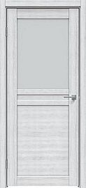 Дверь межкомнатная "Future-504" Дуб патина серый стекло Сатинато белое