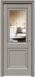 Дверь межкомнатная "Future-587" Дуб Серена каменно-серый стекло Прозрачное