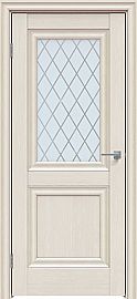 Дверь межкомнатная "Future-587" Дуб Серена керамика, стекло Ромб