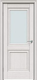 Дверь межкомнатная "Future-587" Дуб Серена светло-серый, стекло Сатинат белый
