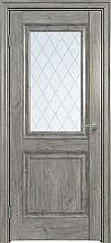 Дверь межкомнатная "Future-587" Дуб винчестер серый, стекло Ромб