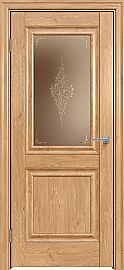 Дверь межкомнатная "Future-587" Дуб Винчестер светлый, стекло Сатин бронза лак прозрачный