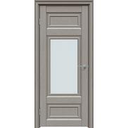 Дверь межкомнатная "Future-589" Дуб Серена каменно-серый, стекло Сатинат белый