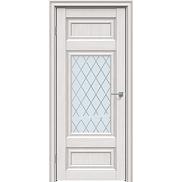 Дверь межкомнатная "Future-589" Дуб Серена светло-серый, стекло Ромб