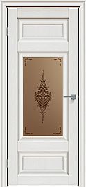 Дверь межкомнатная "Future-589" Дуб Серена светло-серый, стекло Сатин бронза бронзовый пигмент