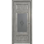 Дверь межкомнатная "Future-589" Дуб винчестер серый, стекло Сатин графит лак прозрачный