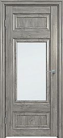Дверь межкомнатная "Future-589" Дуб винчестер серый, стекло Сатинат белый