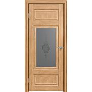 Дверь межкомнатная "Future-589" Дуб Винчестер светлый, стекло Сатин графит лак прозрачный