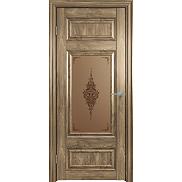Дверь межкомнатная "Future-589" Дуб Винчестер трюфель, стекло Сатин бронза бронзовый пигмент