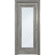 Дверь межкомнатная "Future-591" Дуб винчестер серый, стекло Ромб