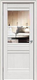 Дверь межкомнатная "Future-593" Дуб Серена светло-серый стекло Прозрачное