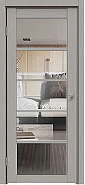 Дверь межкомнатная "Future-605" Дуб серена каменно-серый стекло Прозрачное