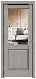 Дверь межкомнатная "Future-629" Дуб Серена каменно-серый стекло Прозрачное
