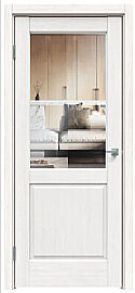 Дверь межкомнатная "Future-629" Дуб Серена светло-серый стекло Прозрачное