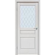 Дверь межкомнатная "Future-633" Дуб серена светло-серый стекло Ромб