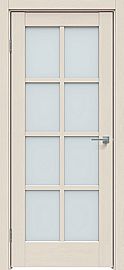 Дверь межкомнатная  "Future-636" Дуб Серена керамика стекло Сатинато белое