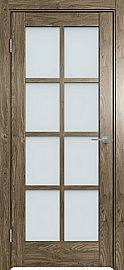 Дверь межкомнатная  "Future-636" Дуб Винчестер трюфель стекло Сатинато белое