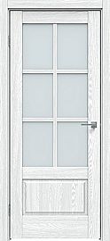 Дверь межкомнатная "Future-640" Дуб патина серый стекло Сатинат белый
