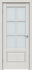 Дверь межкомнатная "Future-640" Дуб серена светло-серый стекло Сатинат белый