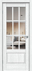 Дверь межкомнатная "Future-641" Дуб патина серый стекло Прозрачное