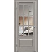 Дверь межкомнатная "Future-641" Дуб Серена каменно-серый стекло Прозрачное
