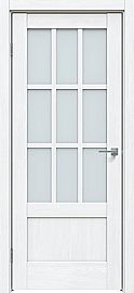 Дверь межкомнатная "Future-649" Дуб серена белый кристалл стекло Сатинат белый
