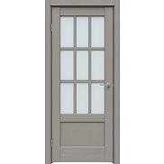 Дверь межкомнатная "Future-649" Дуб серена каменно-серый стекло Сатинат белый