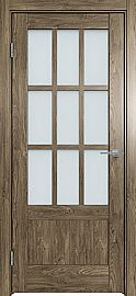 Дверь межкомнатная "Future-649" Дуб винчестер трюфель стекло Сатинат белый