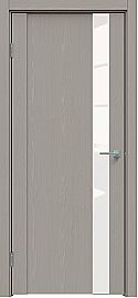 Дверь межкомнатная "Future-655" Дуб серена каменно-серый, стекло Лакобель белый