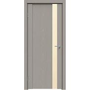 Дверь межкомнатная "Future-655" Дуб серена каменно-серый, стекло Лакобель жемчуг