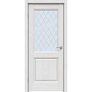 Дверь межкомнатная "Future-657" Дуб серена светло-серый, стекло Ромб