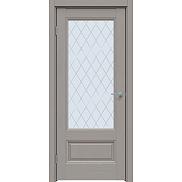 Дверь межкомнатная "Future-661" Дуб серена каменно-серый, стекло Ромб