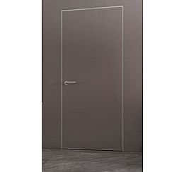 Дверь межкомнатная INVISIBLE-700 Грунт, кромка-матовый хром