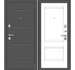 Дверь входная металлическая «Porta R-2 104/K42» Антик Серебро/Snow Veralinga