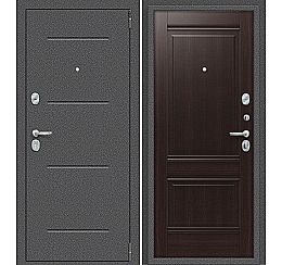 Дверь входная металлическая «Porta R-2 104/K42» Антик Серебро/Wenge Veralinga