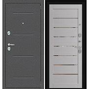 Дверь входная металлическая «Porta R-2 104/П222» Антик Серебро/Wood Nardo Grey