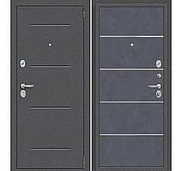 Дверь входная металлическая «Porta R-2 104/П50 IMP-6» Антик серебро/Graphite Art