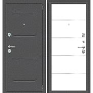 Дверь входная металлическая «Porta R-2 104/П50 IMP-6» Антик Серебро/Super White
