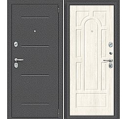 Дверь входная металлическая «Porta R-2 104/П55» Антик серебро/Nordic Oak