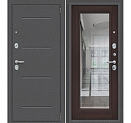 Дверь входная металлическая «Porta R-2 104/П61» Антик серебро/Wenge Veralinga