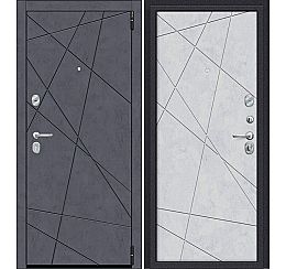Дверь входная металлическая «Porta R-3 15/15» Graphite Art/Snow Art