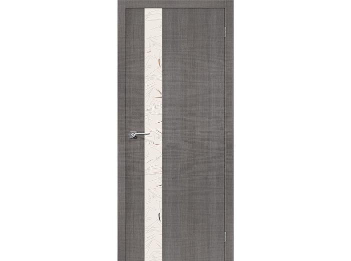 Дверь ЭКО Порта-51 Grey Crosscut Silver Art 200*90