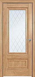 Дверь межкомнатная  "Future-599" Дуб Винчестер светлый стекло Ромб