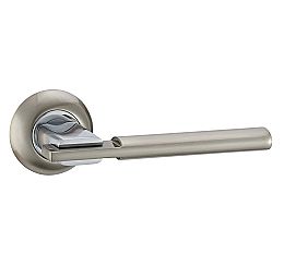 Ручка раздельная для межкомнатной двери «Vantage V75D» Матовый никель