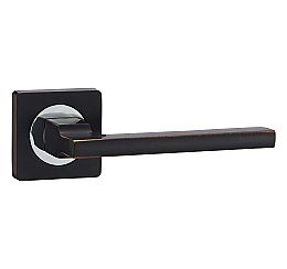 Ручка раздельная для межкомнатной двери «Vantage V53BL» Черный с патиной
