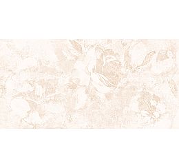 Fresco Плитка настенная декорированная рельеф цветы светло-бежевый  (C-FRL302D) 29,7x60