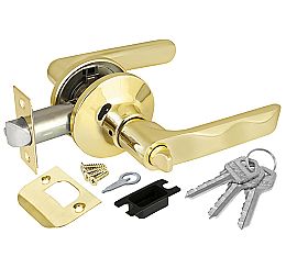 Ручка защелка для межкомнатной двери «624/BL PB-E» Золото