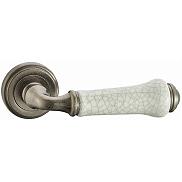Ручка раздельная для межкомнатной двери «Vantage V31AS/ZR» Состаренное серебро/Состаренная керамика