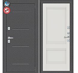 Дверь входная металлическая «Porta T2 104/К42» Антик Серебро/Alaska
