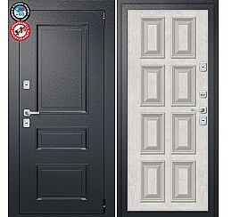 Дверь входная металлическая «Porta T4 403/К18» Букле Черный/Silk Road